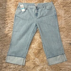 Women's NWT Michael Kors Straight Crop High Rise Jeans